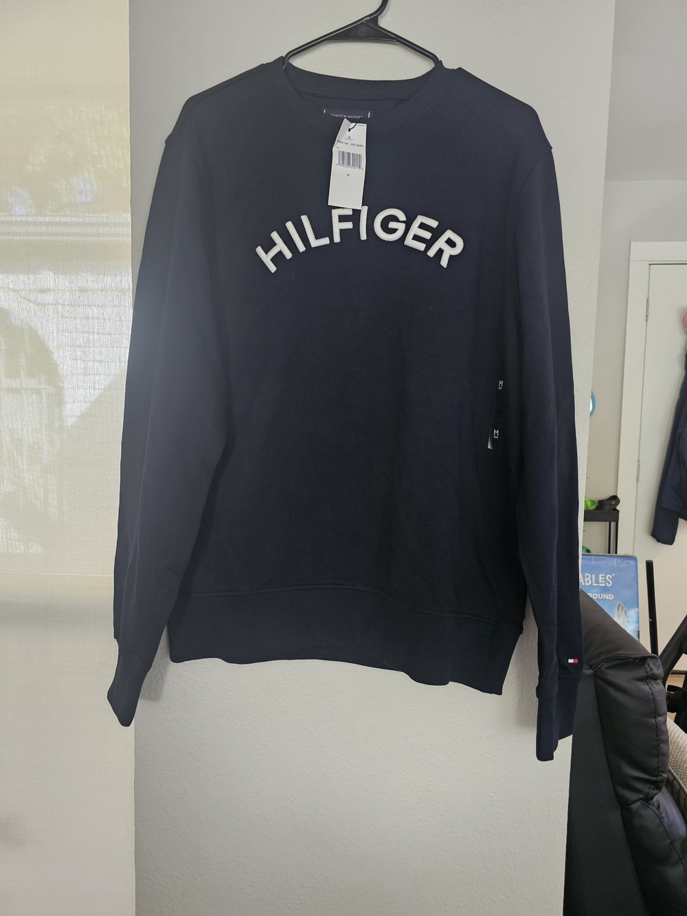 Tommy Hilfiger Men's Navy Hilfiger Crewneck Sweatshirt